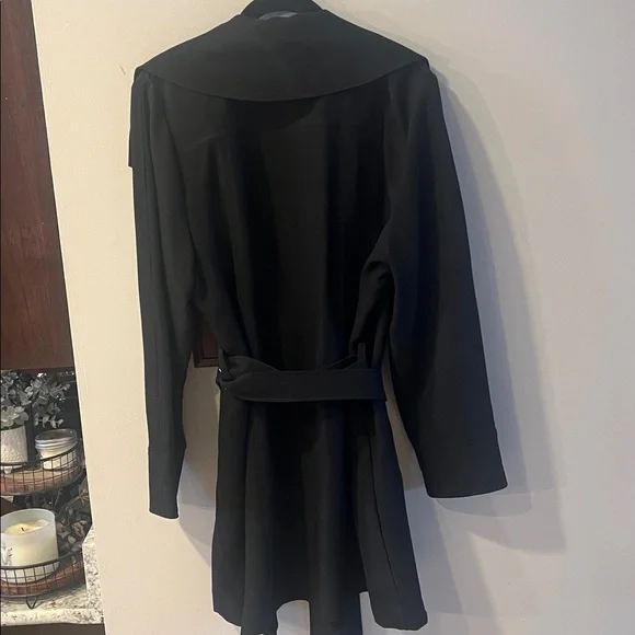 Bagatelle Women's NWOT Elegant Black Trench Coat - Picture 9 of 12